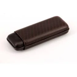Pouzdro na doutníky Davidoff XL-2 hnědé kožené „Enjoy“