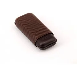 Kožené pouzdro na doutníky Davidoff R-2 hnědé 1