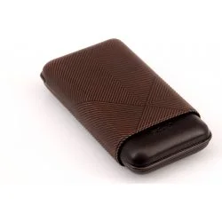 Pouzdro na doutníky Davidoff XL-3 v koženém hnědém provedení „Leaf“