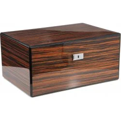 Humidor Guy Janot z makassaru lesklý na 100 doutníků