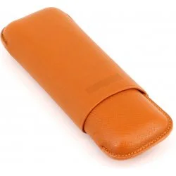 Pouzdro na dva doutníky Robusto Dante Martin Wess oranžové