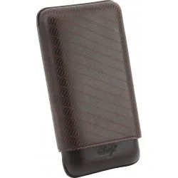 Kožené pouzdro na doutníky Davidoff XL-3 Enjoy hnědé