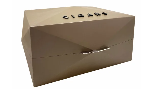 Humidor Gentili Prisma „Cigars” hnědý v limitované edici