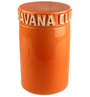 Doutníková dóza Havana Club Tinaja oranžová