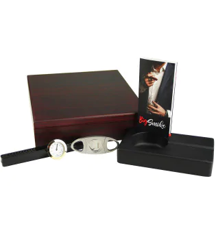 BigSmoke Humidor Set hnědý