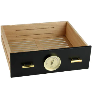 Zásuvka pro adorini Humidor Chianti medium black s otvorem pro vlhkoměr obraz 5