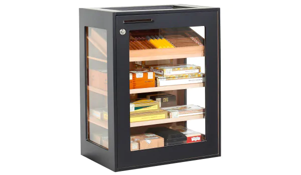 Černá skříň na humidory adorini Salina