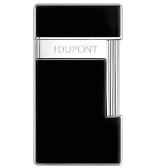 Zapalovač S.T. Dupont Slimmy Black Lacquer Chrome 028221