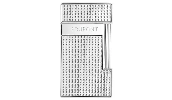 Zapalovač S.T. Dupont Slimmy s diamantovým vzorem v chromovém provedení 028120