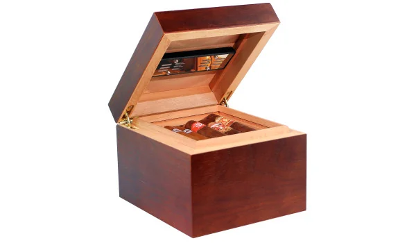 Humidor Vedado hnědý se zvlhčovačem