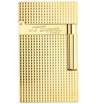Zapalovač S.T. Dupont Ligne 2 16284 čistý diamant-žluto zlatá hlava