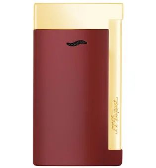Zapalovač S.T. Dupont Slim 7 27707 - červené a zlaté povrchové úpravy