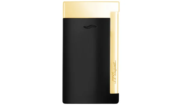 Zapalovač S.T. Dupont Slim 7 27708 - černé a zlaté povrchové úpravy