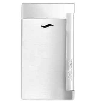 Zapalovač S.T. Dupont Slim 7 broušený chromovaný, šedá barva