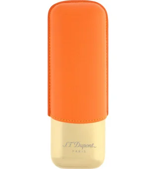 Pouzdro S.T. Dupont na 2 doutníky Orange/Golden 183256