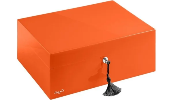 Humidor Caseti Paris oranžový
