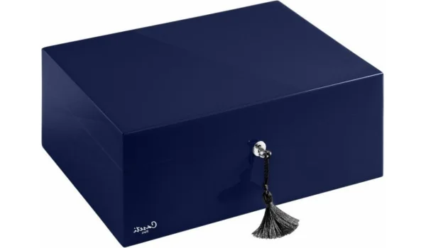 Humidor Caseti Paris tmavě modrý