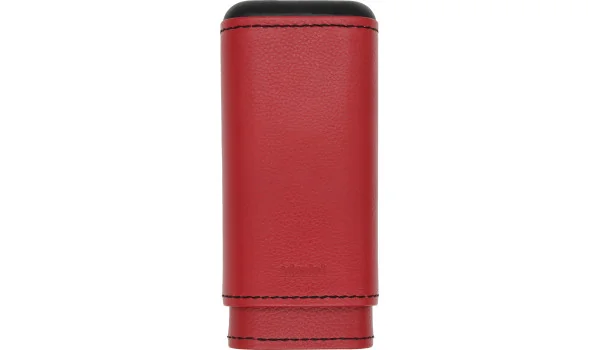 Pouzdro na 2–3 doutníky z pravé kůže značky adorini červená magma