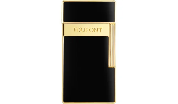Zapalovač S.T. Dupont Biggy, černý lak, zlatý 025222