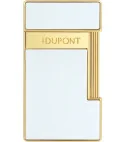 Zapalovač S.T. Dupont Slimmy White Lacquer Gold 028004