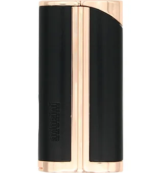 adorini Single Jet Curve Lighter Black / Rose Gold vč. doutníkového punče