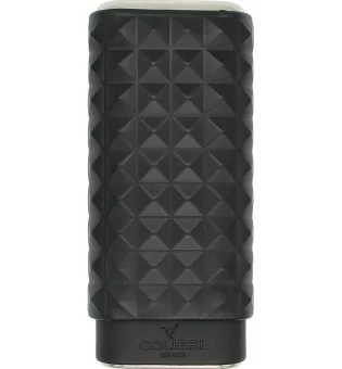 Pouzdro na doutníky Colibri Quasar černé a chromované