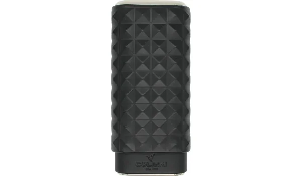 Pouzdro na doutníky Colibri Quasar černé a chromované