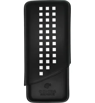 Kožené pouzdro na 3 doutníky Cohiba Behike v černém provedení