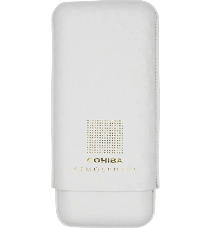 Pouzdro na doutníky Cohiba Atmosphere v bílé a zlaté kůži