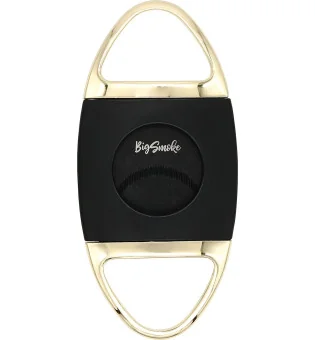 BigSmoke Cutter černá a zlatá, vroubkované černé čepele