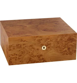 adorini Humidor Catania Elm Burl Medium Deluxe