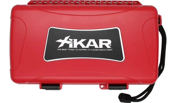 Xikar Travel Humidor Red pro 10 doutníků