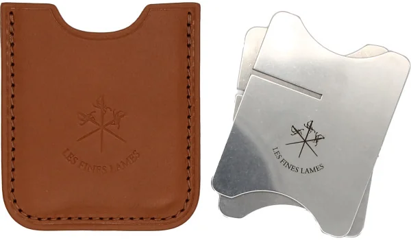 Ořezávač na doutníky s řetízkem Les Fines Lames s koženým pouzdrem
