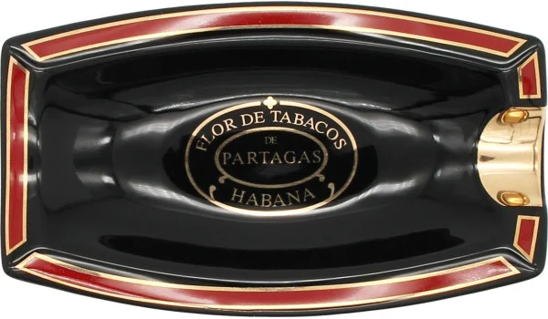 Popelník Partagas černý, jednoduchý