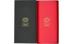 Kožené pouzdro Partagas Series černé a červené se zlatým logem
