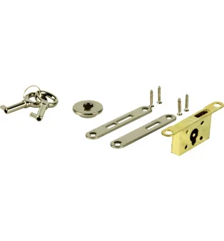 Humidor Sada zámků Swing Bolt Lock Set stříbrná
