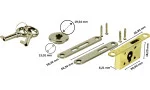 Humidor Sada zámků Swing Bolt Lock Set stříbrná obraz 5