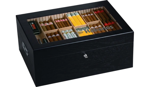 Habanos Gastronomy Humidor Silk Black obraz 6