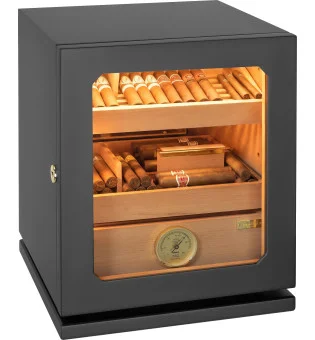 Humidor Adorini Lumina Medium Deluxe černý