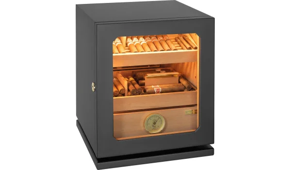 adorini Humidor Lumina Medium Deluxe černý