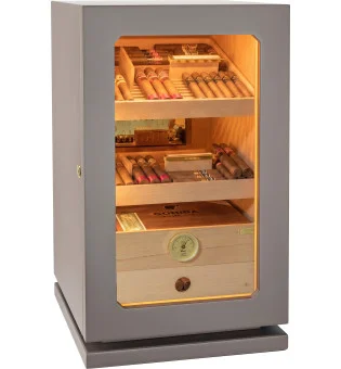 Humidor Adorini Lumina Grande Deluxe světle šedý