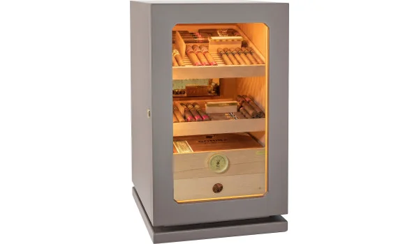 adorini Humidor Lumina Grande Deluxe světle šedý